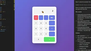 Creating Basic Calculator Using HTML CSS JAVASCRIPT with GITHUB COPILOT