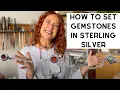 Introduction to Silversmithing - How to Set Gemstones Create Beautiful Chakra Jewelry for Beginners