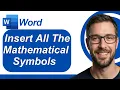 How To Insert All The Mathematical Symbols In Microsoft Word 2026 Guide