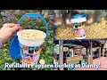 Refillable Popcorn Buckets at Disney World Best Budget Snack for Families