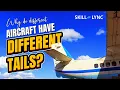 Why do different aircraft have different tails Skill-Lync