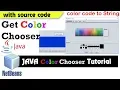 JAVA NetBeans Color Chooser select colors in java Tutorial java for beginners Tutorial