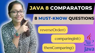 Hands-On LIVE code demo Java 8 Comparators 8 IMPORTANT Coding Questions Answers Java 8 API