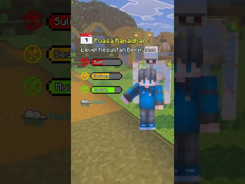 Puasa Hari Ke-7 Kalian Kuat Gak? #rthch #minecraft #shorts