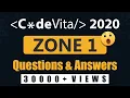 CodeVita 2020 Questions Answers Zone 1 Aneeq Dholakia Edyst