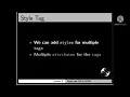 Html part - 5 Style Attributes text align font-family background