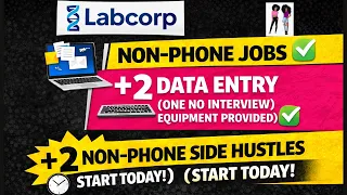Work From Home With Labcorp 2 Data Entry Remote Jobs No Phone Side Hustles