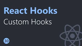 React Hooks Tutorial 30 Custom Hooks English