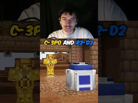 Building C-3PO and R2-D2 #minecraft #starwars