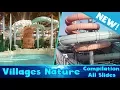 ALLE GLIJBANEN in Villages Nature, Aqualagon - Nieuw indoor waterpark, Parijs