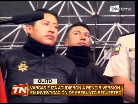 Vargas e Iza acudieron a rendir versión en investigación de presunto secuestro