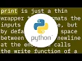The difference between sys stdout write and print