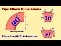 Elbow length calculation Formula Cut elbow How to calculate cut elbow dimension