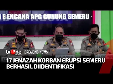 DVI Mabes Polri Berhasil Identifikasi 17 Jenazah Korban Erupsi Semeru