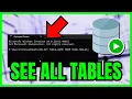 How To See ALL TABLES In Oracle SQL QUICK EASY 2026