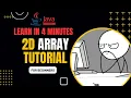 2D Array Tutorial - Learn in 4 minutes JAVA TAGALOG