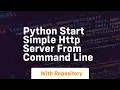 python start simple http server from command line