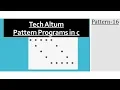 Pattern Program in C Mirror of Hollow Rhombus Pattern Pattern 16