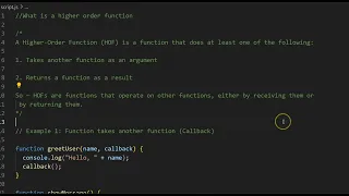 Higher Order Function in JavaScript Explained with Examples Javascript Interview Questions