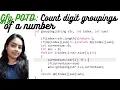 Count digit groupings of a number GeeksforGeeks Problem of The Day Dynamic Programming