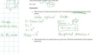 oct 2 optimization rectangular prism