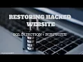 Restoring Hacked Website - SQL Injection and Burpsuite