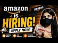 Amazon is Hiring Customer Service Associate Apply Now