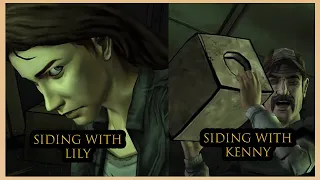 killing or saving larry side with kenny or lily the walking dead season 1 episode 2