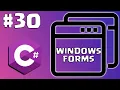 C Graphics Course Windows Forms Menu Strip Part