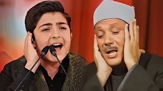 تلميذ الشيخ عبدالباسط عبدالصمد الذي تتلمذ علي يده بتلاوته أمام حشد جماهيري رهيب محمد رضا بورصفر 