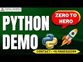 Python Demo Introduction to Python Programming Python Tutorial Easy to Learn Step by Step