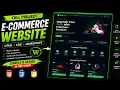 Complete E-Commerce Website Tutorial HTML CSS JavaScript Full Project 2026
