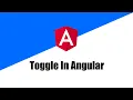 How To Make Toggle In Angular