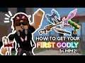 How to get your FIRST GODLY in MM2 Roblox Murder Mystery 2