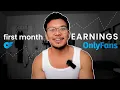 How much money I made my first month on onlyfans as a male creator