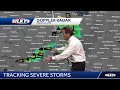 Tracking severe storms near Louisville Kentucky