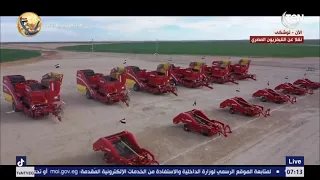 الرئيس السيسى يتفقد منطقة توشكى ويشهد بدء موسم حصاد القمح 