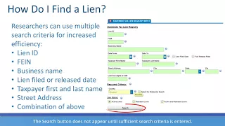 Statewide Lien Registry