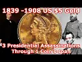 The 1839-1908 5 Dollar Half Eagle Gold Coin