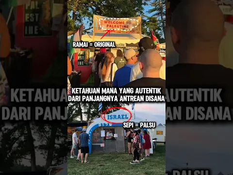 Dari panjangnya antrean, kita tau mana yang ori #solidaritas #fakta #info #muslimpulsee