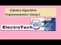 Dijkstra Algorithm - Single Source Shortest Path implementation using C program