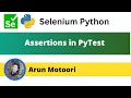 Assertions in PyTest PyTest - Part 6