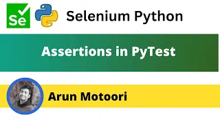 Assertions in PyTest PyTest - Part 6