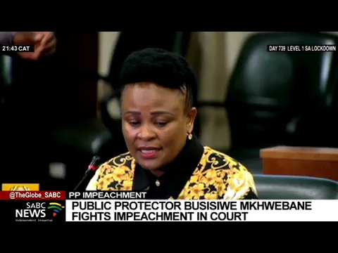 Download MP3 Public Protector Adv. Busisiwe Mkhwebane fights impeachment in court