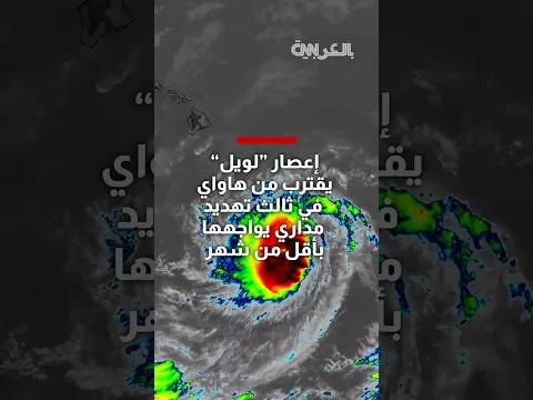 ثالث تهديد مداري يواجه الولاية في أقل من شهر.. إعصار "لويل" يقترب من هاواي