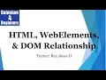 Relationship Between HTML WebElements DOM For Selenium Locators 40