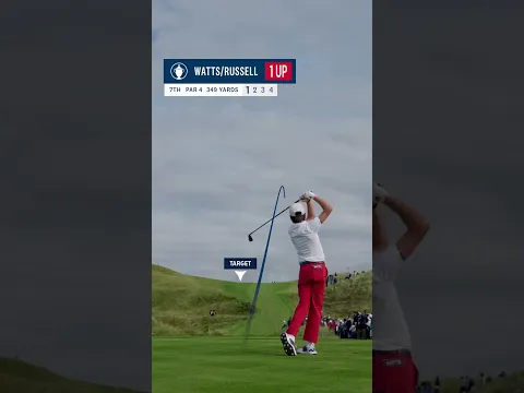 Three holes with Miles Russell and Tyler Watts in foursomes for team USA!