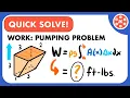 Work - Pumping Problem for Tank With Trapezoidal Cross Sections JK Math