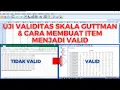 Download Lagu Uji Validitas Skala Guttman \u0026 Cara Membuat Item Tidak Valid Menjadi Valid