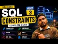 SQL Constraints Explained PRIMARY KEY FOREIGN KEY UNIQUE NOT NULL CHECK DEFAULT SQL Series Ep 3